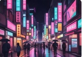 Illustration for After dark, a city comes alive